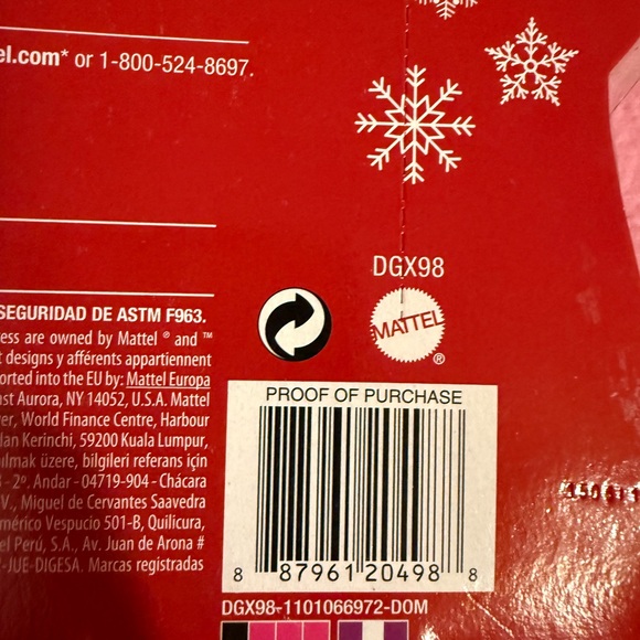 Mattel Barbie 2016 Holiday Fashion Doll Peace Hope Love NRFB Globe Shape Box - Picture 10 of 16